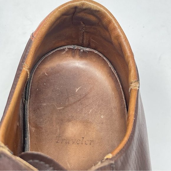 Allen Edmonds Traveler Shoes Mens 11.5D Brown Leather Bicycle Toe Casual Driving main image 5